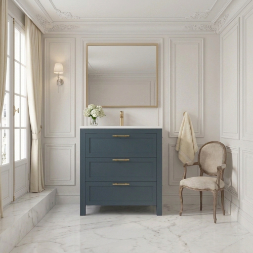 Meuble Monceau Bleu 80 cm