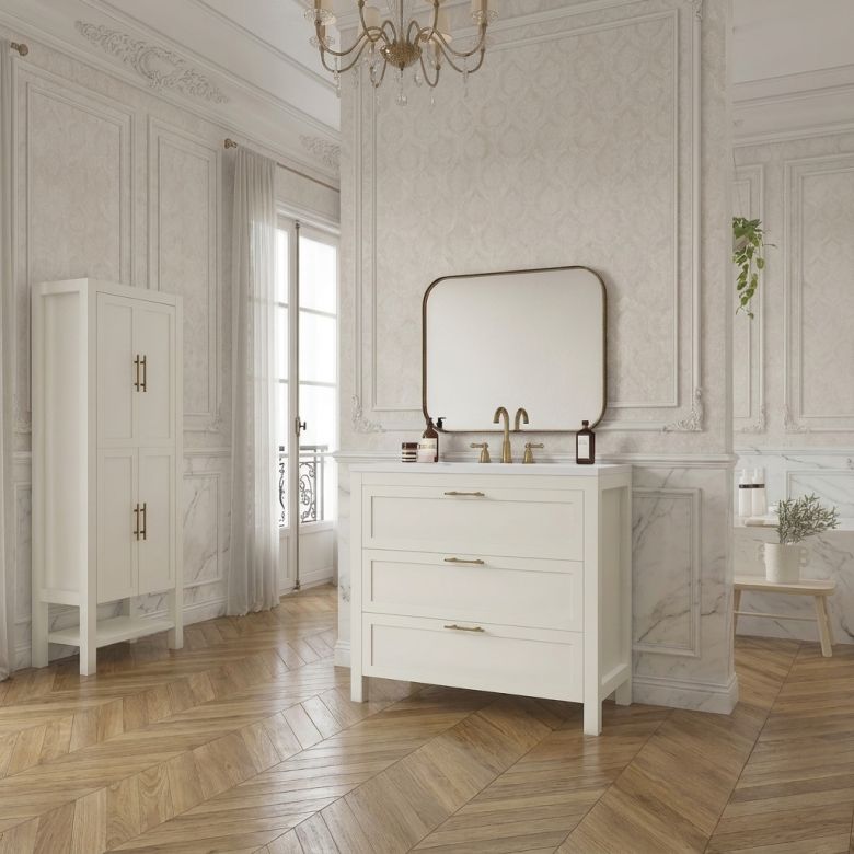 Meuble Monceau blanc 100 cm