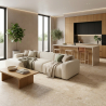 Carrelage sol effet travertin Tivoli beige 40x60 cm