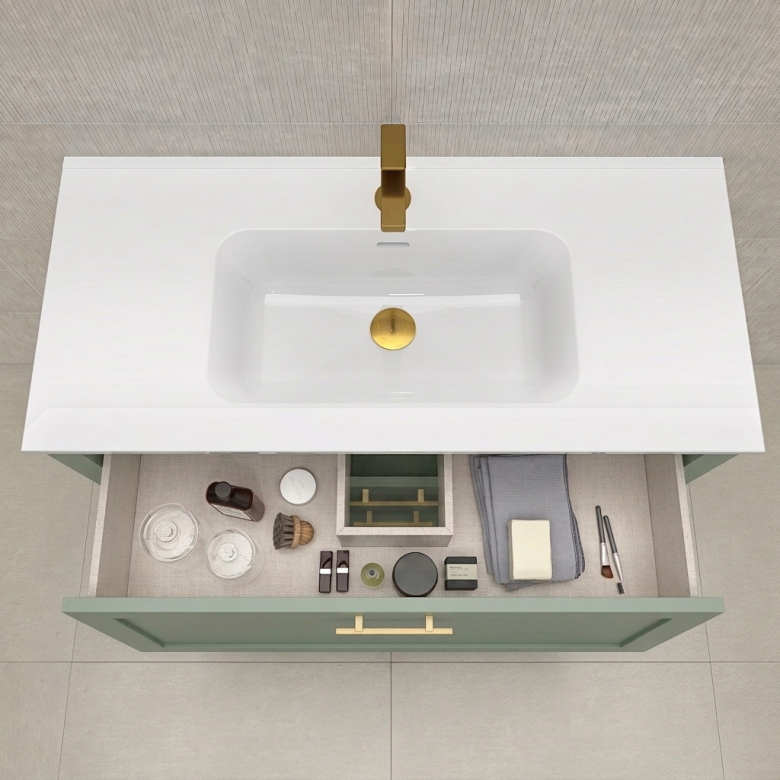 Meuble Monceau Vert 80 cm