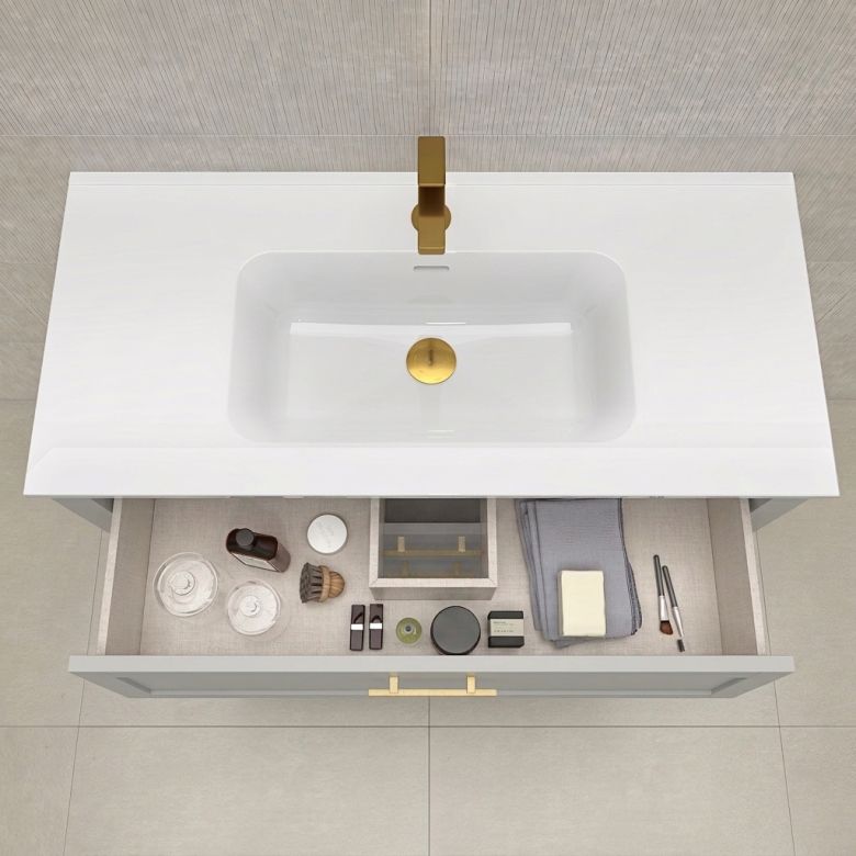 Meuble Monceau Gris 100 cm