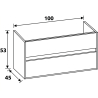 Meuble Koben blanc 100 cm