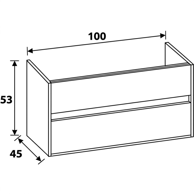 Meuble Koben Chêne 100 cm