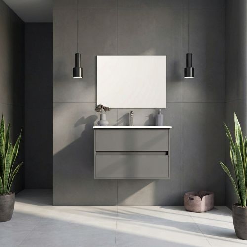 Meuble Koben Gris 80 cm