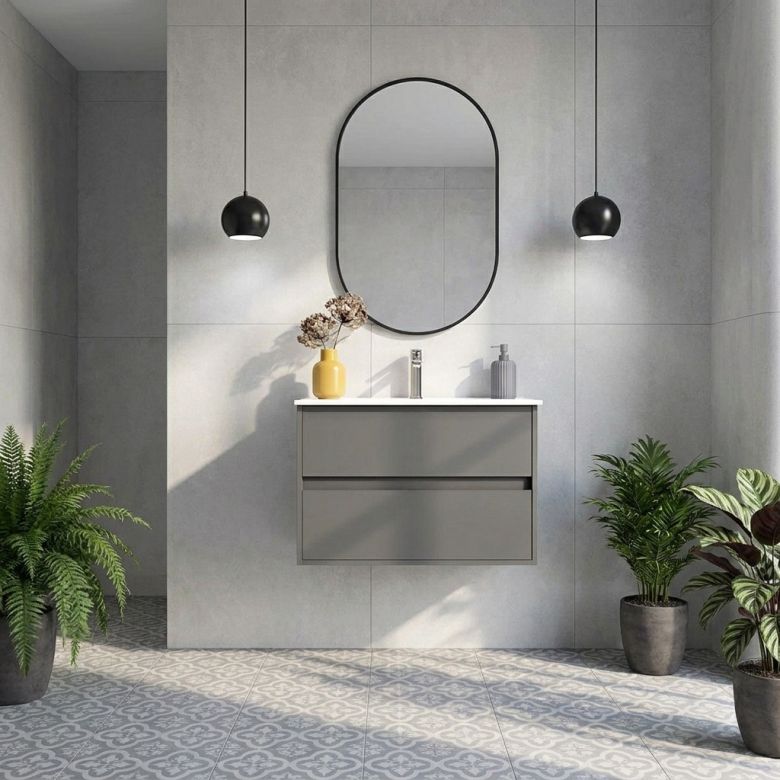Meuble Koben Gris 60 cm