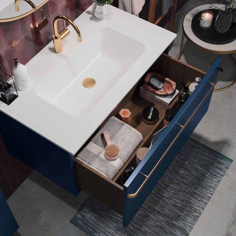 Meuble Palladio Bleu 80 cm
