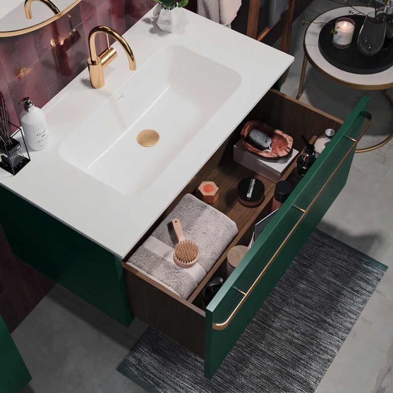 Meuble Palladio vert 80 cm