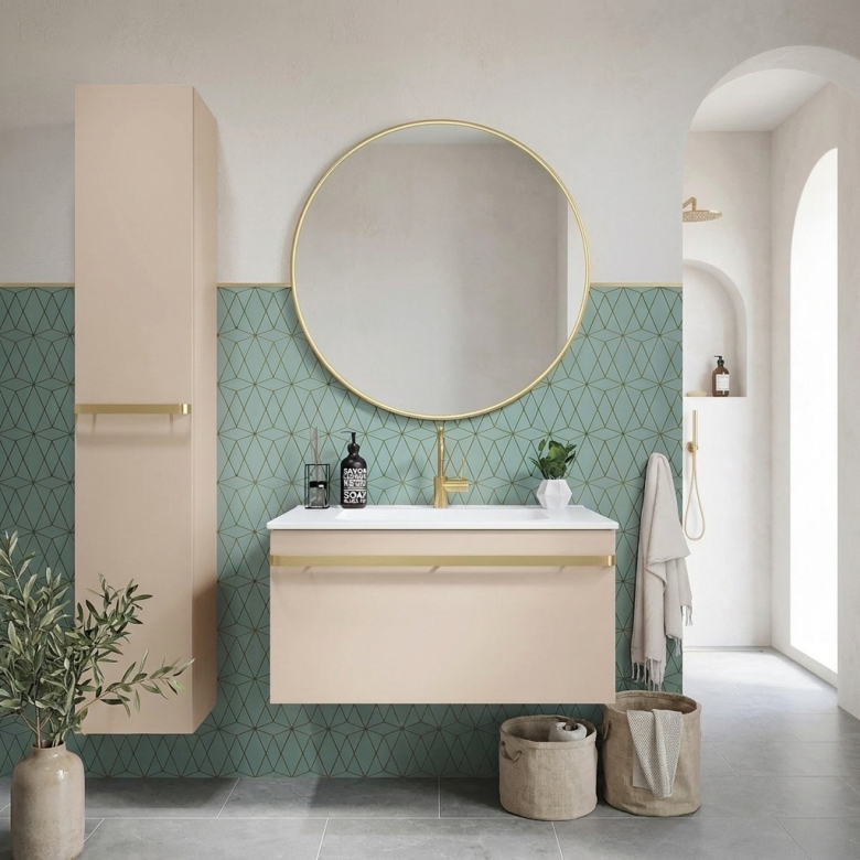 Meuble Palladio Beige 80 cm