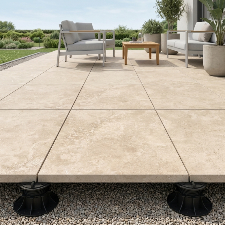 Dalle extérieur Bosa 2.0 beige R11 60x120 cm