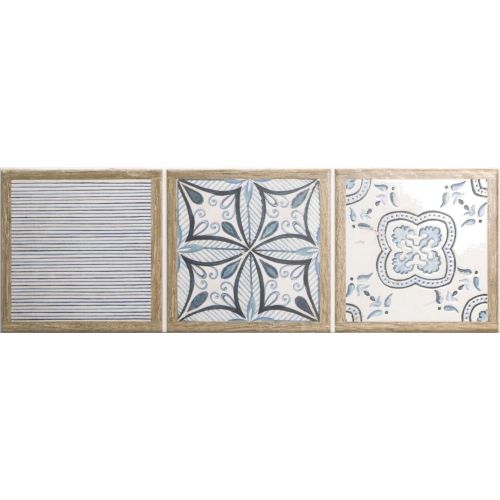 Carrelage sol et mur traditionnel Orcia patchwork 15x45 cm