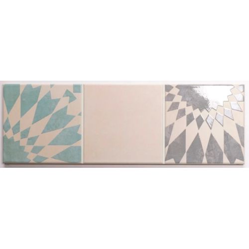 Carrelage sol et mur traditionnel Orcia jardin d'orient 15x45 cm
