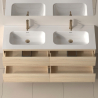 Meuble Kyoto chêne 120 cm - double vasque