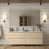 Meuble Kyoto chêne 120 cm - double vasque