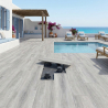 Dalle extérieur effet bois Tahaa gris 2.0 R11 40x120 cm