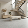Carrelage sol effet béton Séoul perle 60x120 cm