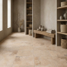 Carrelage sol effet pierre Travertin Navona sable 60x60 cm