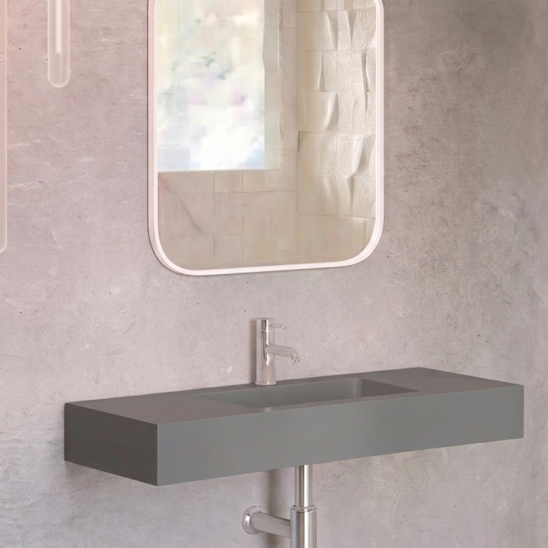 Vasque simple Héliconia centrée