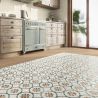 Carrelage sol effet carreaux de ciment Castle alba vert 1515 cm