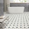 Carrelage sol effet carreaux de ciment Castle mia bleu 1515 cm