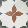 Carrelage sol effet carreaux de ciment Castle mia marron 1515 cm