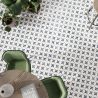 Carrelage sol effet carreaux de ciment Castle mia vert 1515 cm
