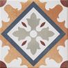 Carrelage sol effet carreaux de ciment Castle marina terracotta 1515 cm