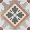 Carrelage sol effet carreaux de ciment Castle marina vert 1515 cm