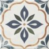 Carrelage sol effet carreaux de ciment Castle lina bleu 1515 cm