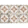 Carrelage sol effet carreaux de ciment Castle lina marron 1515 cm