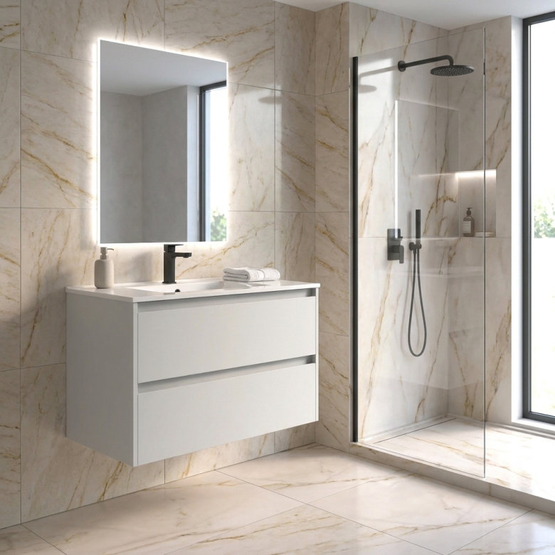 Meuble Lavezzi blanc 60 cm