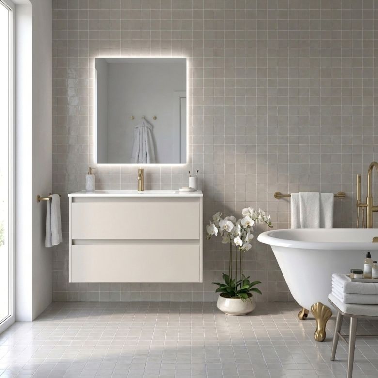 Meuble Lavezzi blanc 100 cm