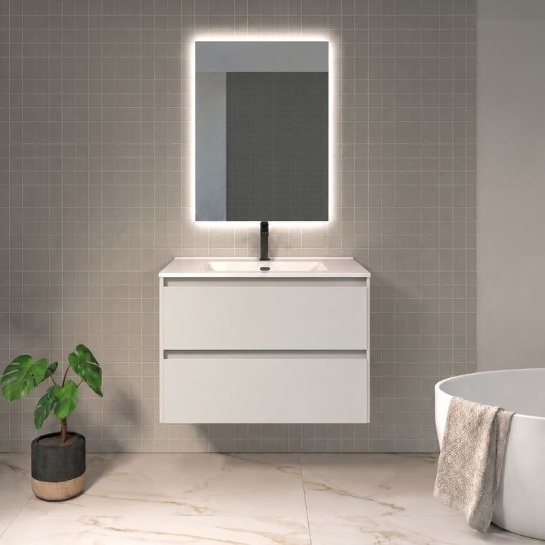 Meuble Lavezzi blanc 80 cm