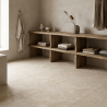 Carrelage sol effet pierre Praga sable 45x45 cm