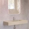 Vasque simple Héliconia centrée Soft 100cm Bone