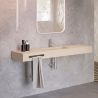 Vasque simple Héliconia centrée Soft 120cm Bone