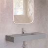 Vasque simple Héliconia centrée Soft 80cm Ciment