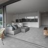 Carrelage sol effet béton City gris 45x45 cm