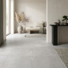 Carrelage sol moderne Newport gris argenté 45x45 cm - Réflex Boutique