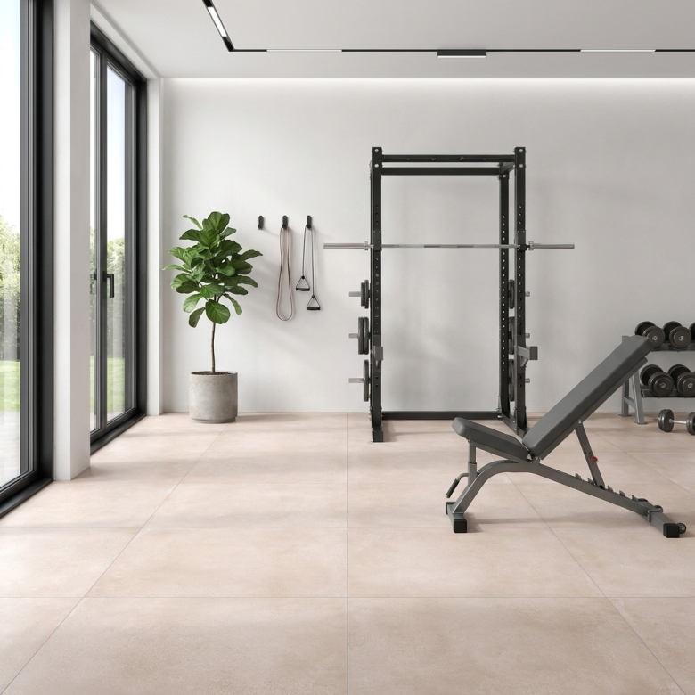 Carrelage sol moderne Newport grège 45x45 cm
