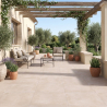Carrelage sol extérieur moderne Newport grège R11 45x45 cm