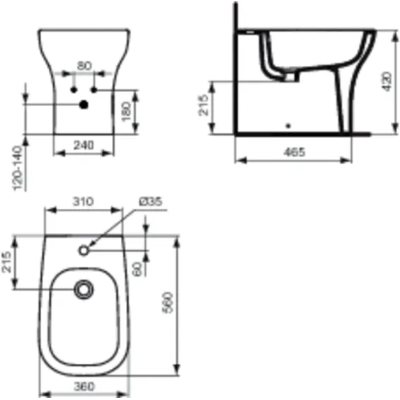  Bidet à poser Softmood - Réflex Boutique