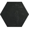  Carrelage sol hexagonal Milan black 25x25 cm - Réflex Boutique