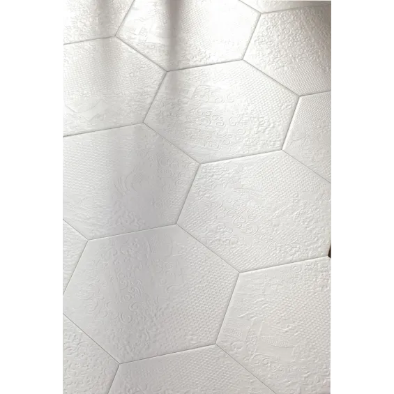  Carrelage sol hexagonal Milan white 25x25 cm - Réflex Boutique