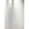  Carrelage sol hexagonal Milan white 25x25 cm - Réflex Boutique