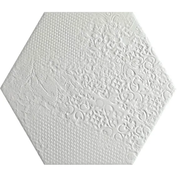  Carrelage sol hexagonal Milan white 25x25 cm - Réflex Boutique