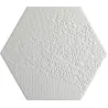  Carrelage sol hexagonal Milan white 25x25 cm - Réflex Boutique