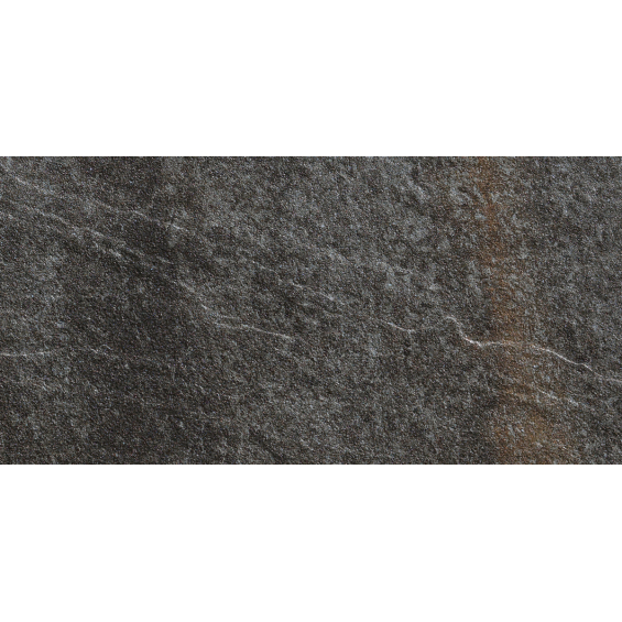 Carrelage sol extérieur effet pierre minéral nero R11 30*60cm