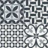  Carrelage sol effet carreaux de ciment Tradition black 33,15x33,15 cm - Réflex Boutique