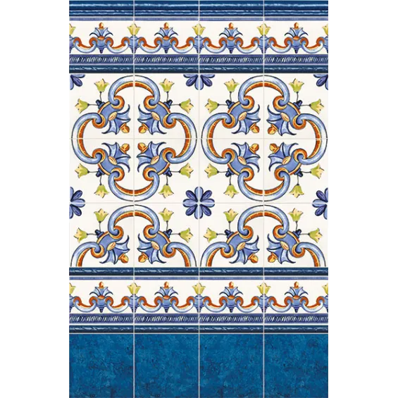  Azulejos Cenefa galan Iris 15x20 cm - Réflex Boutique