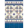  Azulejos Cenefa galan Iris 15x20 cm - Réflex Boutique